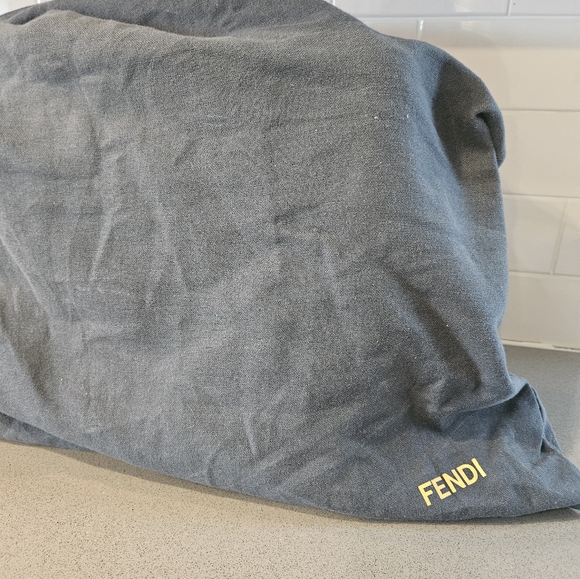 Fendi Chocolate Brown Medium Camoscio Suede Brand New Genuine - Picture 5 of 11